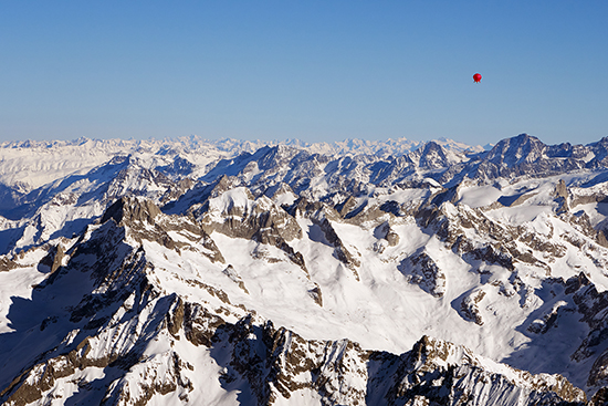 EUTER über den Alpen